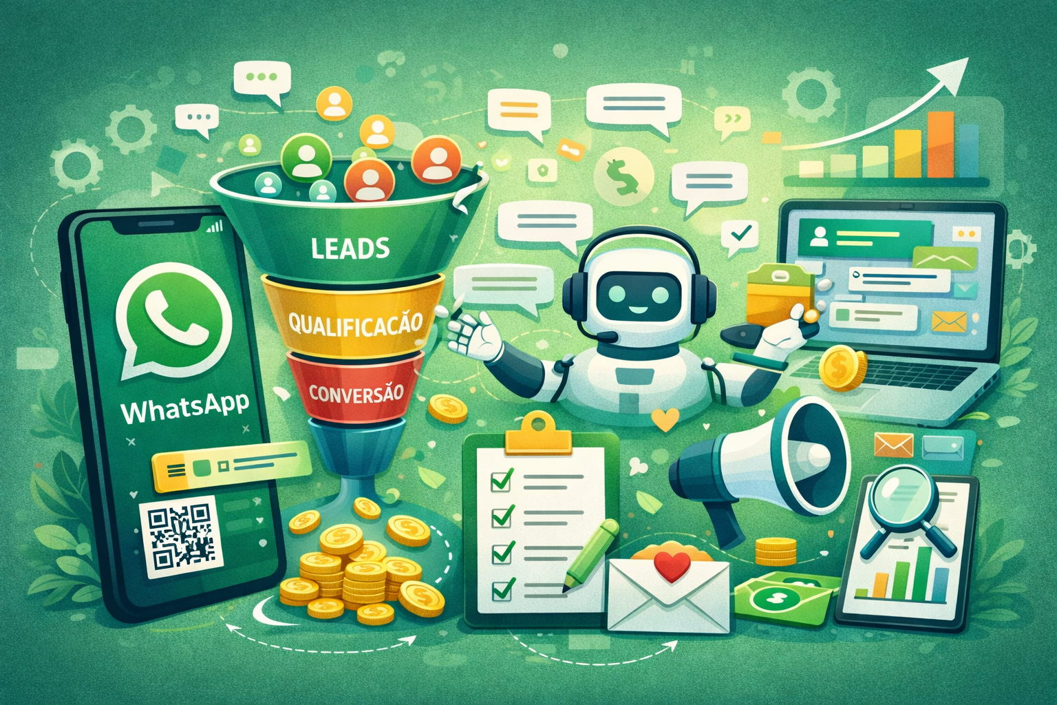 funil de vendas automatizado no WhatsApp