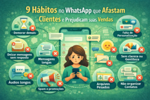 hábitos que afastam clientes no WhatsApp