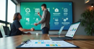 Gestor conferindo checklist para trocar de plataforma de atendimento digital