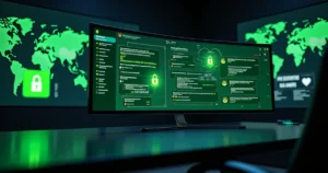 Painel de controle exibindo chats do WhatsApp protegidos por ícones de cadeado