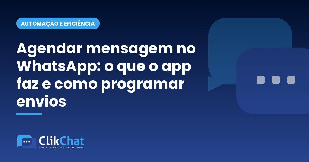Agendar mensagem no WhatsApp: o que o app faz e como programar envios